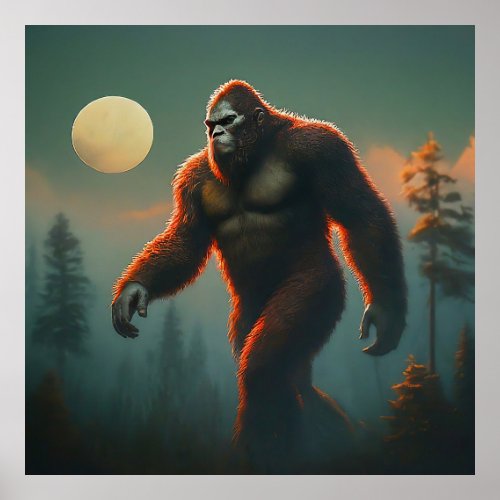 The Enigma of the Forest Bigfoot Poster