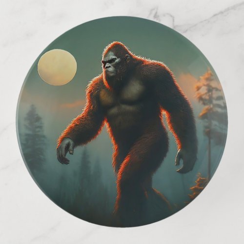 The Enigma of the Forest Bigfoot Trinket Tray