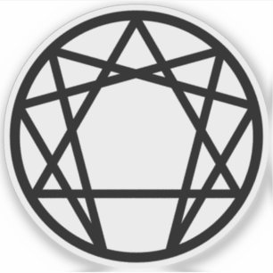 The Enneagram (black) Sticker