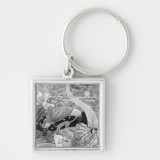 The Enormous Oak Tree is Cut Down Keychain (Front)