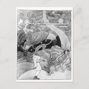 The Enormous Oak Tree is Cut Down Postcard