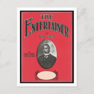 The Entertainer Scott Joplin Vintage Songbook Cove Postcard