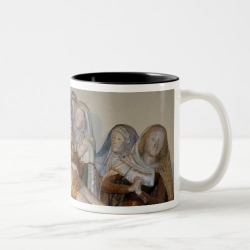 The Entombment 1490 painted stone detail Two_Tone Coffee Mug