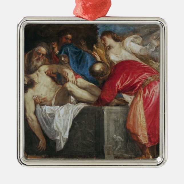 The Entombment of Christ, 1559 Metal Ornament (Front)