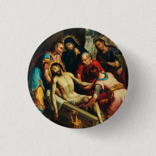 The Entombment of Christ Juan Rodríguez Juarez Button