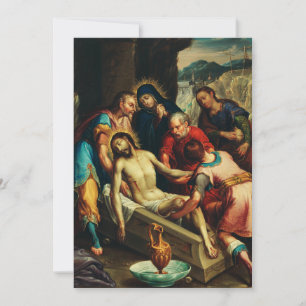 The Entombment of Christ Juan Rodríguez Juarez Holiday Card
