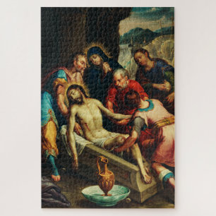 The Entombment of Christ Juan Rodríguez Juarez Jigsaw Puzzle