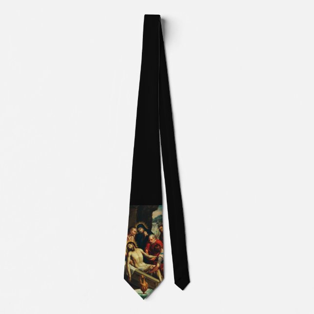 The Entombment of Christ Juan Rodríguez Juarez Neck Tie (Front)