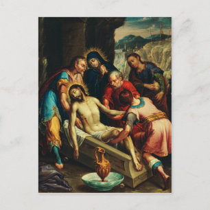 The Entombment of Christ Juan Rodríguez Juarez Postcard