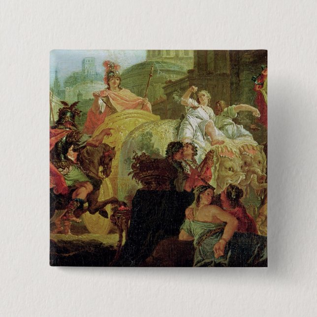 The Entrance of Alexander the Great Pinback Button (Front)