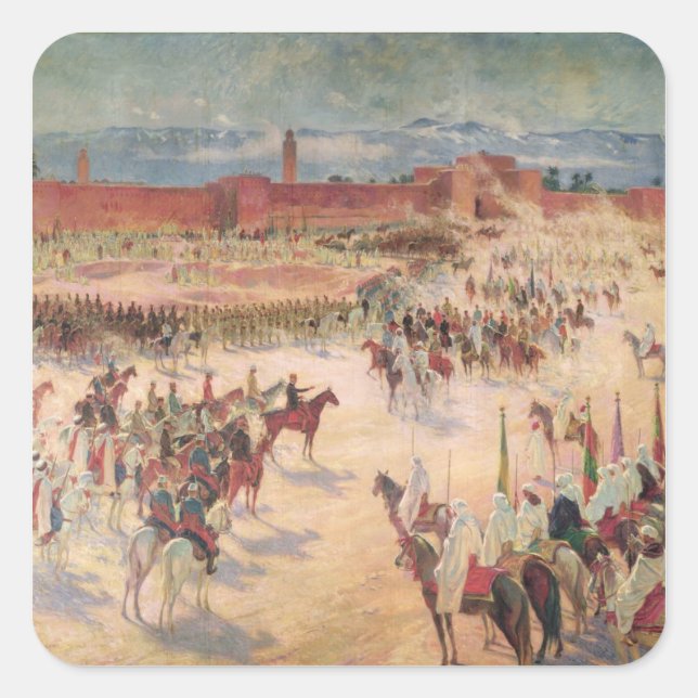 The Entrance of General Lyautey & General Mangin Square Sticker (Front)