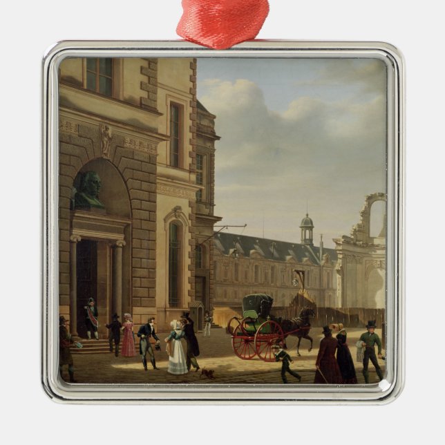 The Entrance to the Musee de Louvre and St. Metal Ornament (Front)