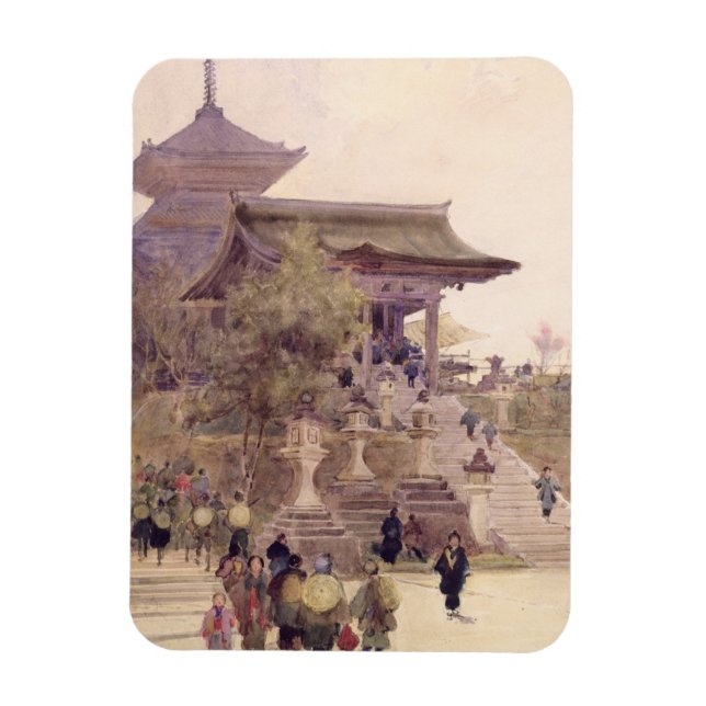 The Entrance to the Temple of Kiyomizu-Dera, Kyoto Magnet (Vertical)