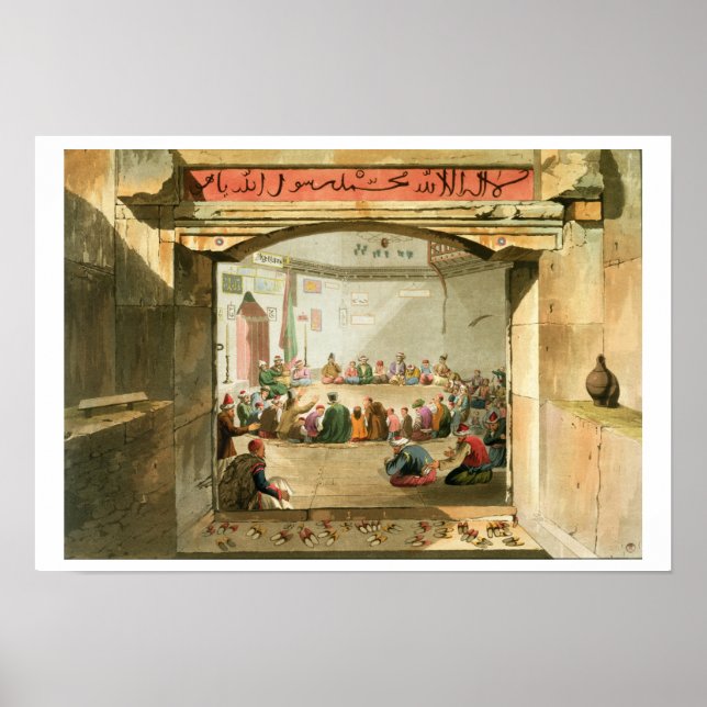 The Entrance to the Tower of the Winds, Athens, fr Poster (Front)