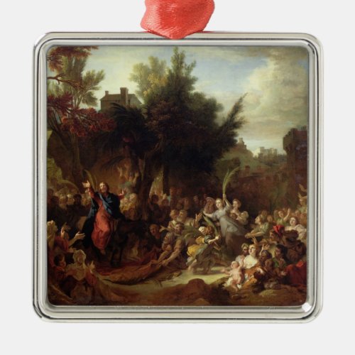 The Entry of Christ into Jerusalem c1720 Metal Ornament