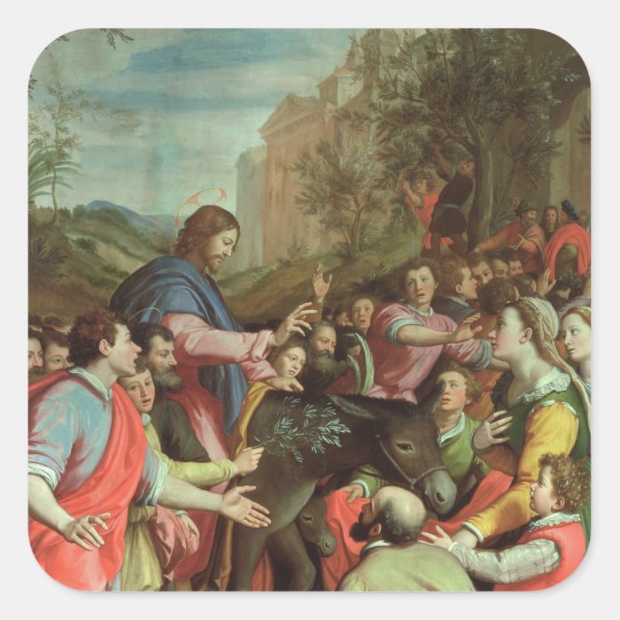 The Entry of Christ into Jerusalem Sticker