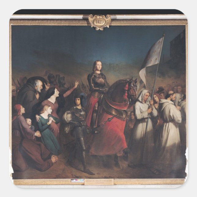 The Entry of Joan of Arc  into Orleans Square Sticker (Front)