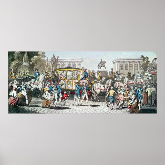 The Entry of Louis XVI  into Paris Poster (Front)