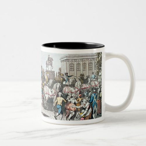 The Entry of Louis XVI  into Paris Two_Tone Coffee Mug