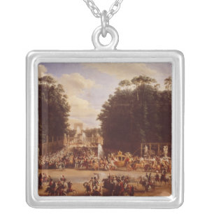 The Entry of Napoleon and Marie-Louise Silver Plated Necklace