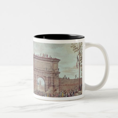 The Entry of the French into Milan Two_Tone Coffee Mug