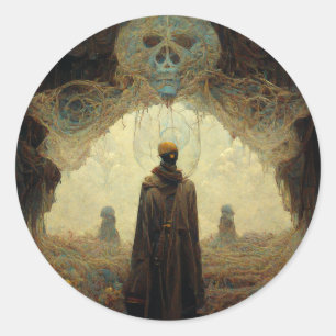 The Entryway Dark Fantasy Sci-Fi Classic Round Sticker