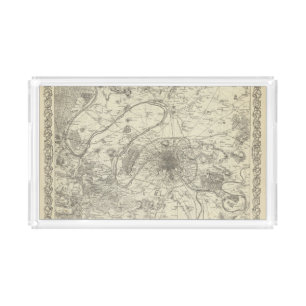 The Environs Of Paris Acrylic Tray