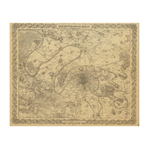 The Environs Of Paris Wood Wall Art