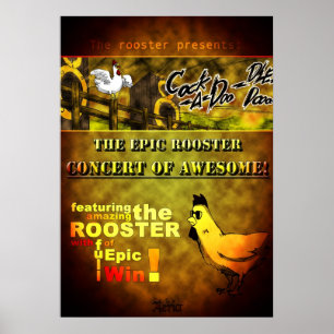 The Epic Roosters' Concert Poster