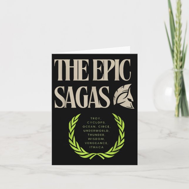 The Epic Sagas Odysseus Musical  Card (Front)
