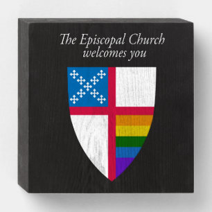 The Episcopal Church Welcomes You LGBT Wood Sign