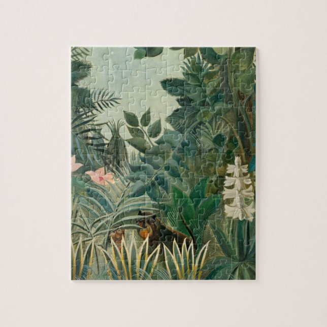 The Equatorial Jungle, 1909 (oil on canvas) Jigsaw Puzzle (Vertical)