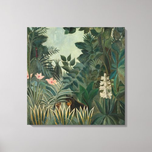 The Equatorial Jungle  Henri Rousseau Canvas Print