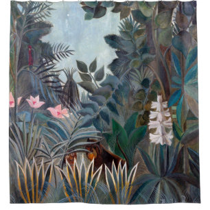 The Equatorial Jungle Shower Curtain