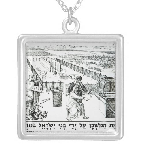 The Erection of the Tabernacle Silver Plated Necklace