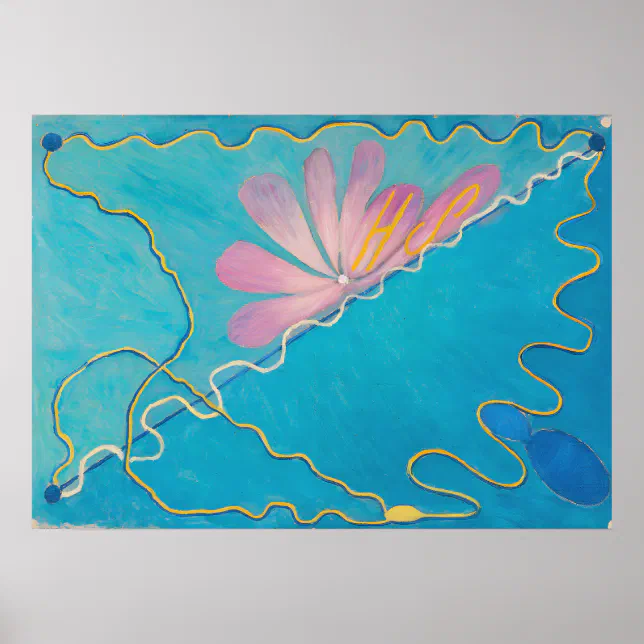The Eros Series, Group II, no. 2 by Hilma af Klint Poster | Zazzle