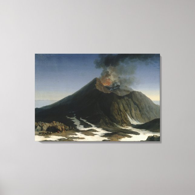 The Eruption of Etna Canvas Print (Front)