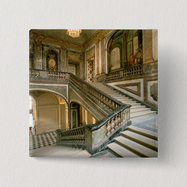 The Escalier de la Reine (Queen's Staircase) 1680 Pinback Button (Front)