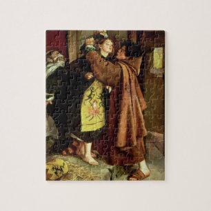 The Escape of a Heretic, 1559, 1857 (oil on canvas Jigsaw Puzzle