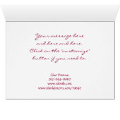 The "essence" of a Red Rose! Cards (Inside Horizontal (Bottom))