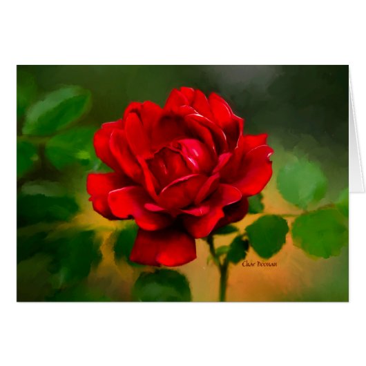 The "essence" of a Red Rose! Cards (Front Horizontal)