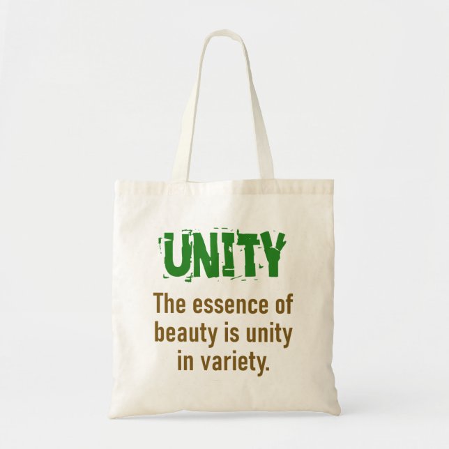 The Essence Of Beauty - Unity Quote Tote Bag (Front)
