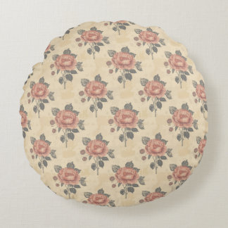 The essence of blooming grace pattern round pillow