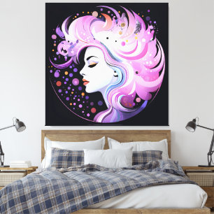 "The Essence of Elegance" Women's Beauty Canvas Print