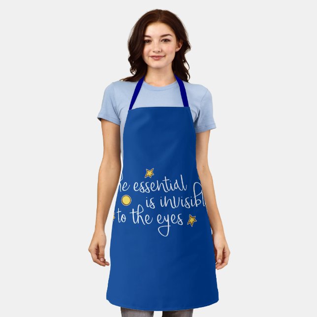 The essential is invisible to the eyes apron (Worn)