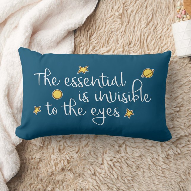 The essential is invisible to the eyes lumbar pillow (Blanket)
