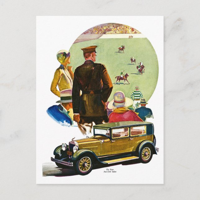 The Essex Four-Door Sedan Postcard (Front)