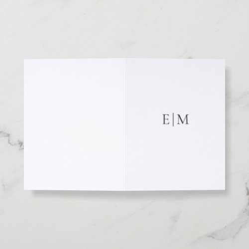 The Estate Monogram Suite | Classic Monogram Letterpress Thank You Card