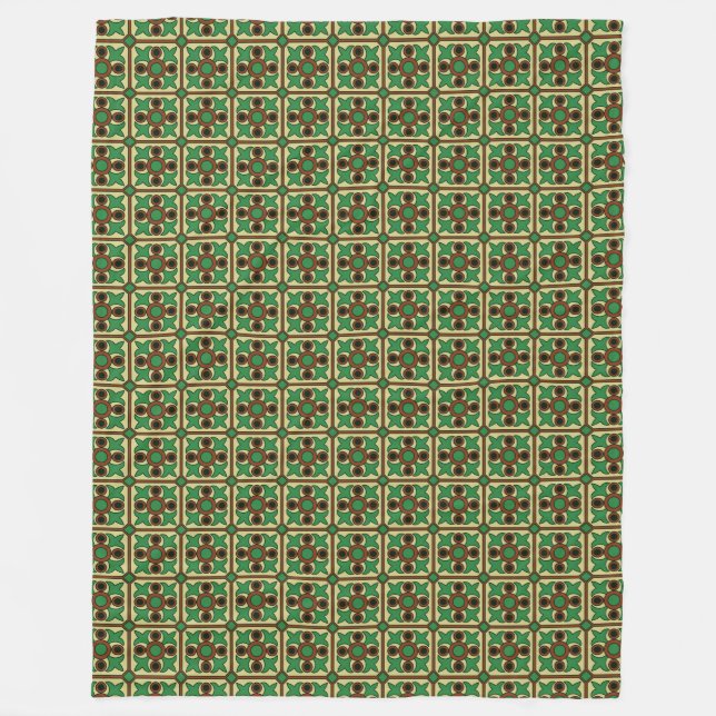 The Eternal Gridlock: Byzantine Mosaic  Fleece Blanket (Front)