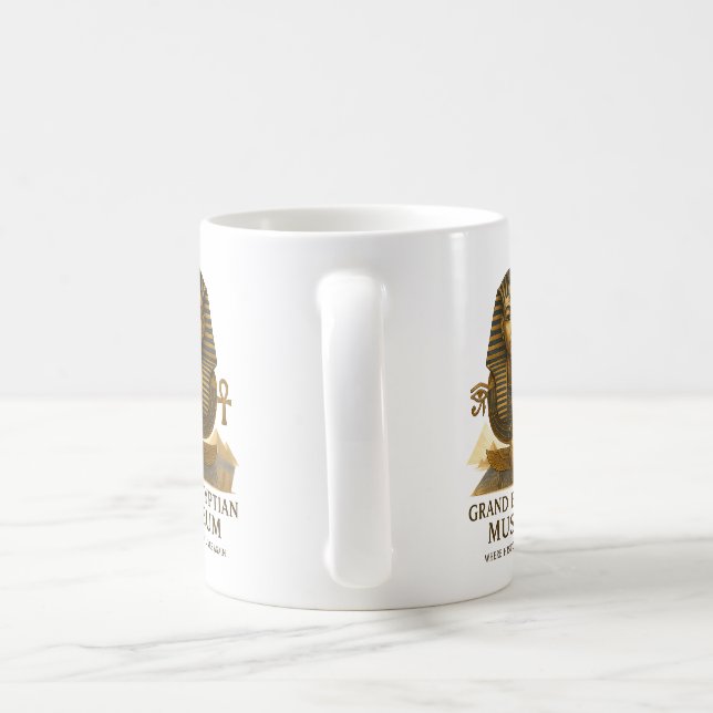 The Eternal Legacy – Grand Egyptian Museum Opening Coffee Mug (Handle)